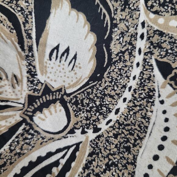 Modiano Skirt Womens 16 Floral Black Brown Vintage 80s A Line Cottage Casual - Picture 6 of 10